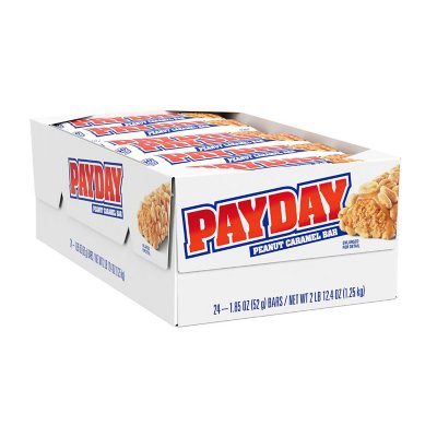 PAYDAY Erdnuss-Karamell-Riegel, 52 g, 24 Stück