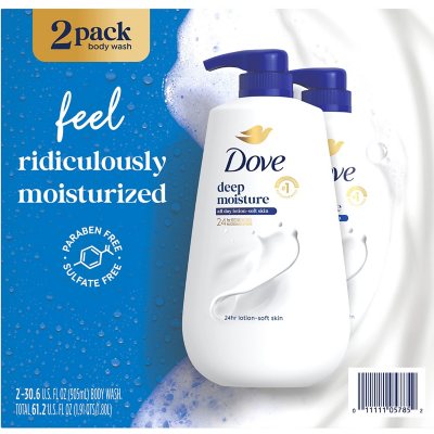 Dove Reichhaltige Pflegedusche mit Pumpe, 909 ml, 2er-Pack.