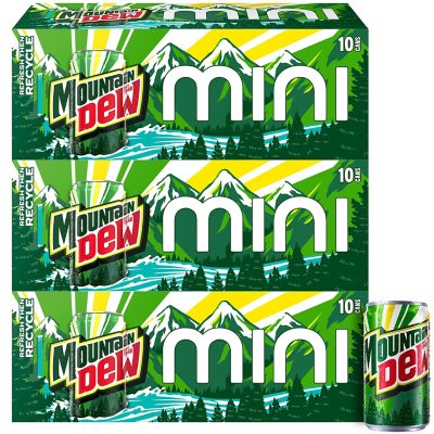 Mountain Dew Original Mini-Dosen, 221 ml, 30er-Pack