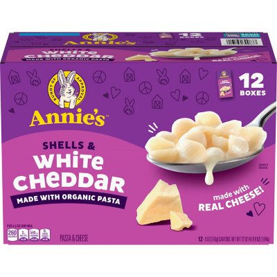 Annie's Shells and White Cheddar Mac and Cheese 6 oz.,12 pk.