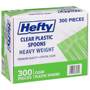 Hefty klare, strapazierfähige Plastiklöffel 300 St.