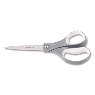 Fiskars Softgrip Scissors - 8" Length - Straight - Stainless Steel