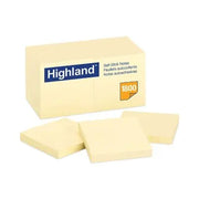 Highland - Haftnotizen, 76 x 76 mm, gelb - 18 Blöcke à 100 Blatt/Packung