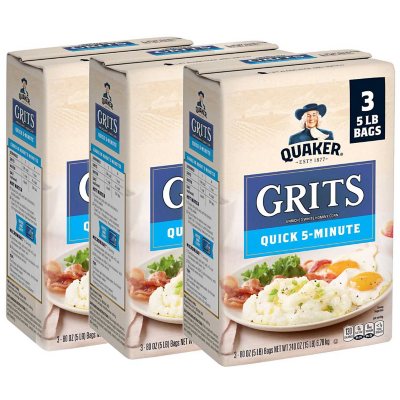 Quaker Quick 5-Minute Grits 5 lb., 3 pk.