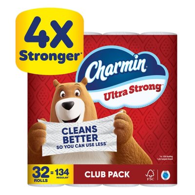 ورق تواليت شارمين ألترا سترونج بطبقتين 32 لفة، 231 منديل/لفة