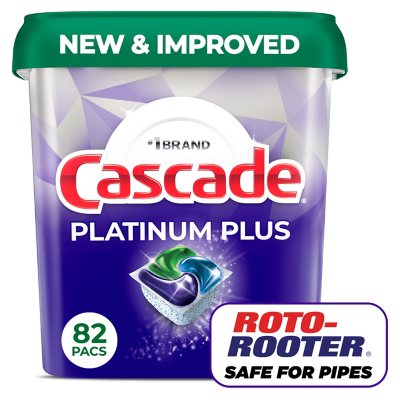Cascade Platinum Plus ActionPacs Geschirrspülmittel-Packs, Fresh, 82 Stück