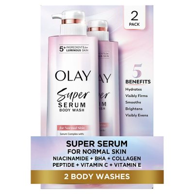 Olay Super Serum Body Wash, 547 ml, 2er-Pack