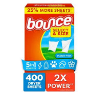 Bounce Trocknertücher, Outdoor Fresh, 400 Stk.