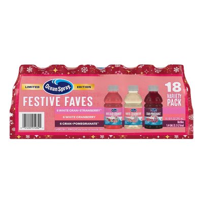 Ocean Spray Saftgetränk Winter-Sortiment, 296 ml, 18er-Pack