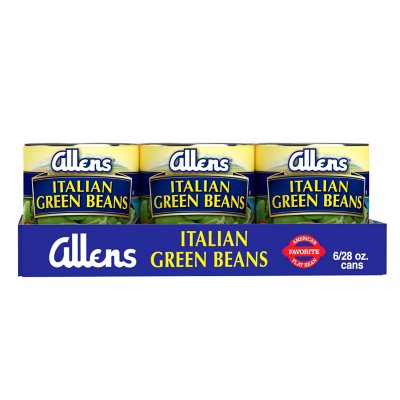 Allens Italian Style Green Beans, 28 oz., 6 pk.