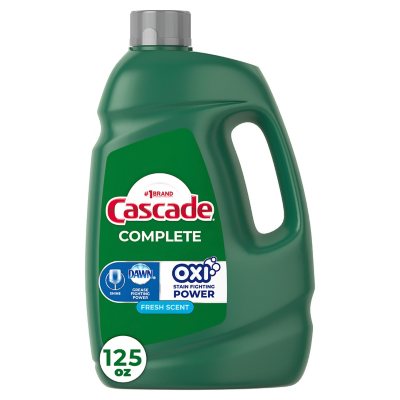 Cascade Complete Gel + Oxi Geschirrspülmittel, 3,7 Liter