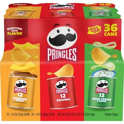 Pringles Grab Nâ€™ Go Variety Pack Chips, 36 pk.