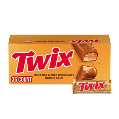 Twix Caramel Cookie Schokoriegel, Standardgröße, 50,7 g, 36 Stück