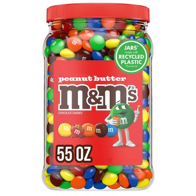 M&M'S Peanut Butter Milchschokoladen-Bonbons, 55 oz.