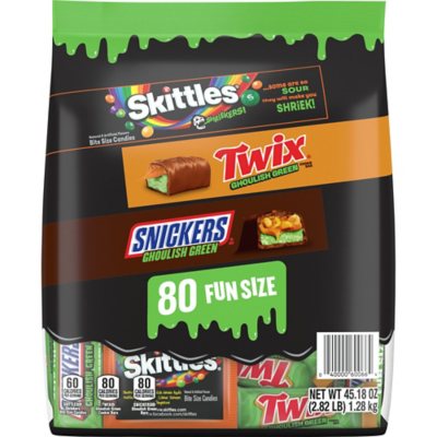 Mars Ghoulish Green, Halloween Vielfaltspackung Süßigkeiten, Fun Size, 80 Stk.