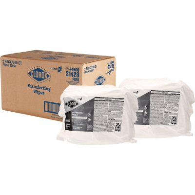 Clorox Desinfektionstücher Nachfüllpackungen, Fresh Scent (700 Tücher/Packung, 2 Packungen)
