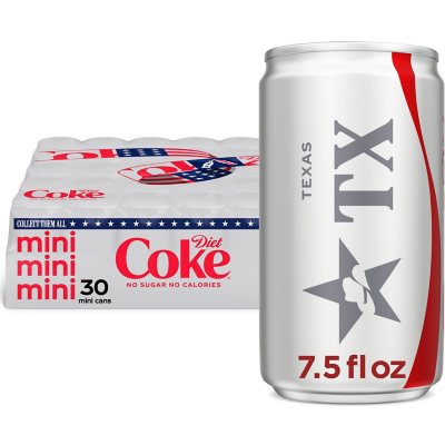 Diet Coke Soda Mini Cans, 7.5 fl. oz., 30 pk.