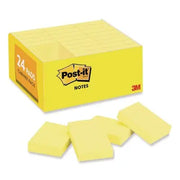 Post-it Notes - Original Pads in Canary Yellow, 1-1/2 x 2, 90/Pad -  24 Pads/Pack