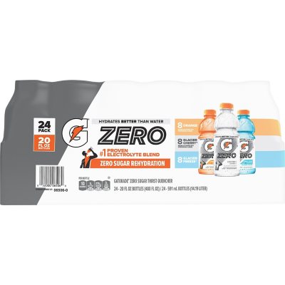 Gatorade Zero Sugar Thirst Quencher Variety Pack, 20 fl. oz., 24 pk.
