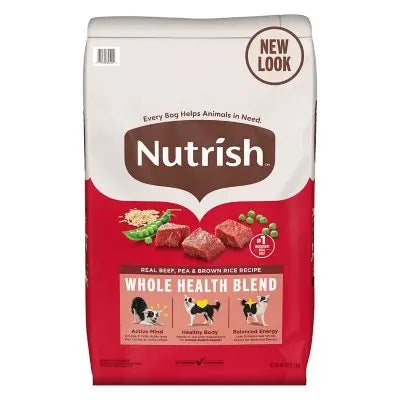 Rachael Ray Nutrish Real Beef, Pea & Brown Rice, Dry Dog Food, 50 lbs.