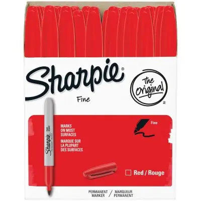 Sharpie Permanentmarker, feine Spitze, verschiedene Farben – 36er-Pack