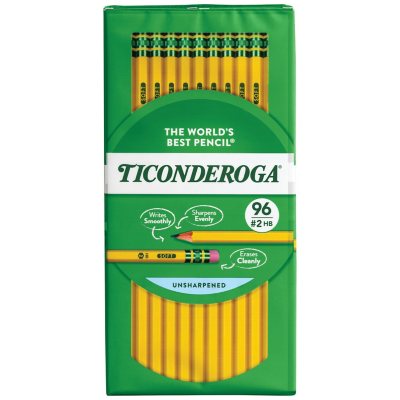 Ticonderoga Holzstift, HB #2, gelber Schaft, 96 Stk.