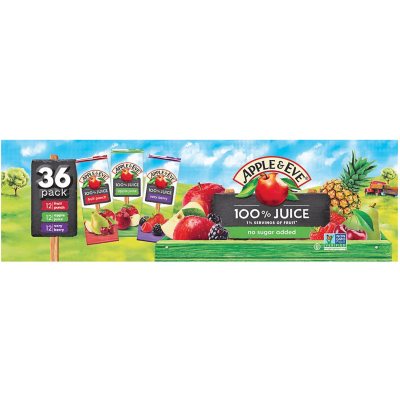 Apple & Eve 100% Fruchtsaft-Mixpackung, 200 ml, 36 Stück