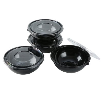 Member's Mark 5-qt. Plastic Disposable Bowl & Lid Set 4 pk.