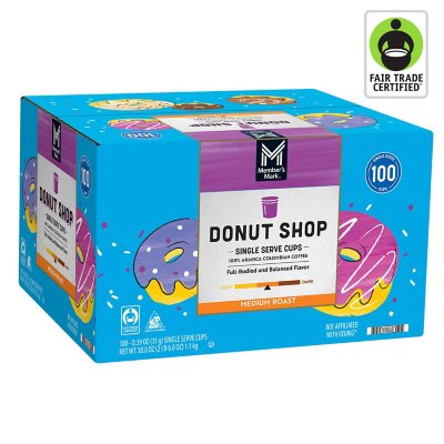 Member's Mark Donut Shop Medium Roast Coffee Pods, 100 ct.