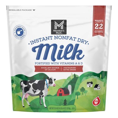 Member's Mark Non-Fat Instant Dry Milk, 70.4 oz.