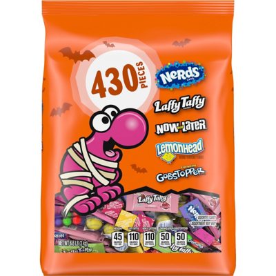 Nerds Classic Fun, Halloween-Süßigkeiten, Vielfalt-Mischbeutel, 105,7 oz, 430 Stück.