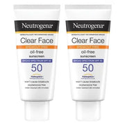 Neutrogena Clear Face Sunscreen, SPF 50, 3 oz., 2 pk.