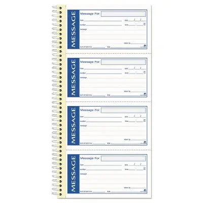 Adams(R) Write 'n Stick Phone Message Book, Two-Part Carbonless