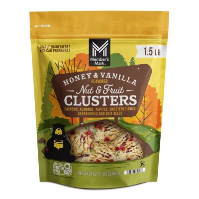 Member's Mark Honig-Vanille Nuss- und Frucht-Clusters, 680 g