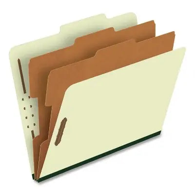 Pendaflex Registratur-Hängeordner aus Presspappe mit 6 Abschnitten, Graugrün Letter, 10 St.