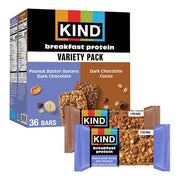 KIND Breakfast Protein Bars, Variety Pack, 18 pk.
