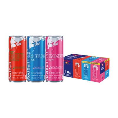 Red Bull Editions Variety Pack 250 ml, 18er-Pack.