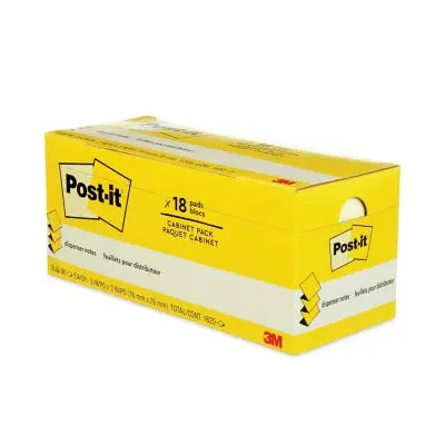 مفكرات Post-it اللاصقة المنبثقة - عبوة إعادة تعبئة، 3 × 3، 90 ورقة/مفكرة - 18 مفكرة/عبوة