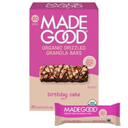 MadeGood Geburtstagskuchen-Riegel mit Glasur, 24 g, 20er-Pack