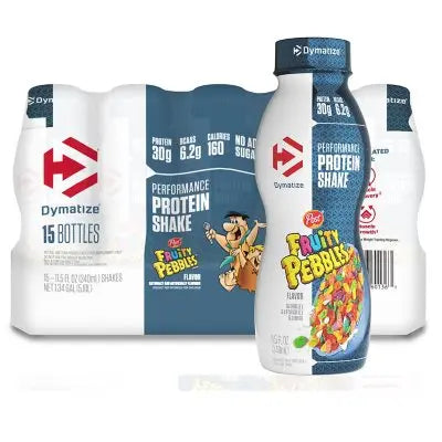 Dymatize Fruity Pebble 30g High Protein Shake, 11.5 fl. oz., 15 pk.