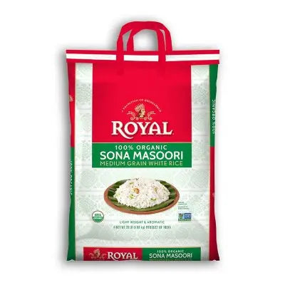 Royal Sona Masoori Organic Rice, 20 lbs.