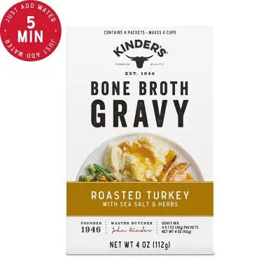 Kinder's Turkey Bone Broth Gravy, 4 oz., 4 pk.