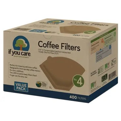 If You Care #4 Unbleached Coffee Filter, 400 ct.