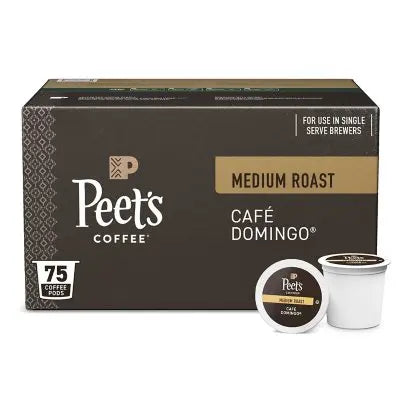 Peet's Coffee Medium Roast K-Cup Pods, CafÃ© Domingo 75 ct.