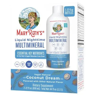 MaryRuthâ€™s Nighttime Multimineral, Coconut, 22 fl. oz., 2 pack