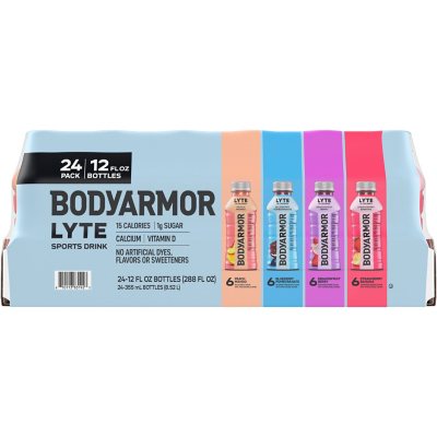 BODYARMOR LYTE Sportgetränk Vielfaltspackung Flaschen, 355 ml, 24 Stk.