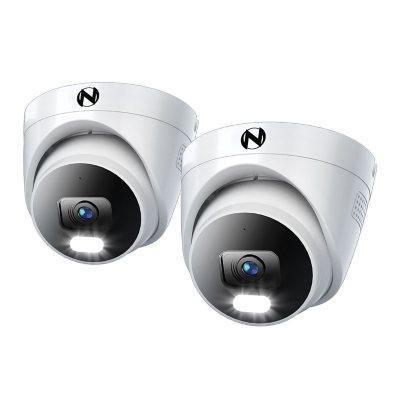 Night Owl Wired 4K Deterrence Dome Cameras, 2pk.