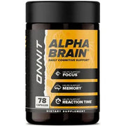 ONNIT Alpha BRAIN Nootropic Brain Health Supplement Capsules, 78 ct.