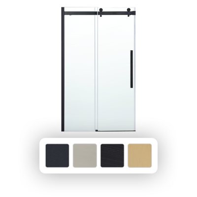 OVE Decors Bel 48" W x 78-3/4" H Frameless Soft-Close Sliding Shower Door