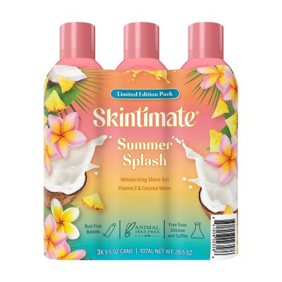 Skintimate Summer Splash Shave Gel, 9.5 oz., 3 pk.